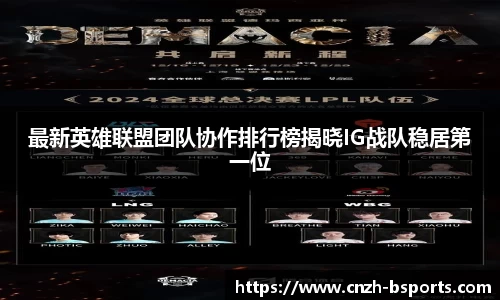 最新英雄联盟团队协作排行榜揭晓IG战队稳居第一位